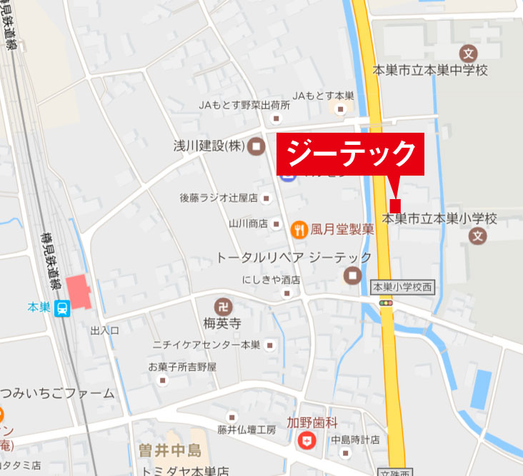 トータルリペア　ジーテックの地図